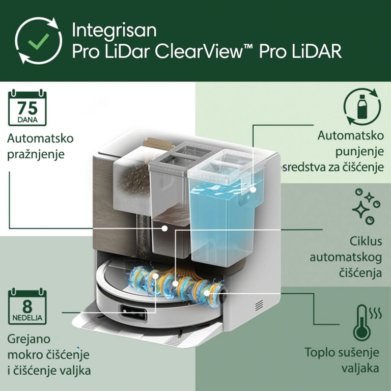 Roomba Max 705 Combo robot sa AutoWash bazom